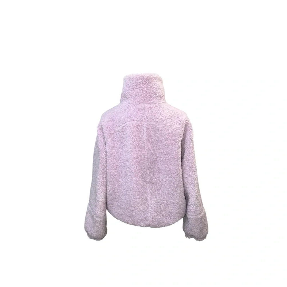 π πππππππππ Pink Peony Sherpa Jacket + Cap Set (Size 8) - Picture 4 of 13
